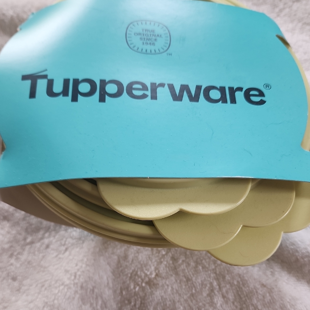 Tupperware Soft Yellow Lids And Bowls Collection